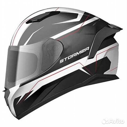 Stormer ZS-601 Star full face helmet White / Grey