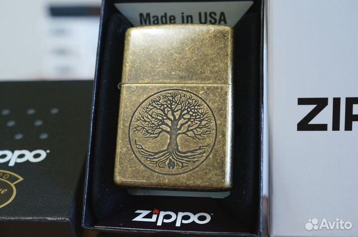 Зажигалка Zippo Tree of Life (Новая, Оригинал)