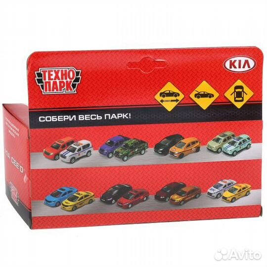 Машина Технопарк металл Kia Ceed 12 см двери, бага