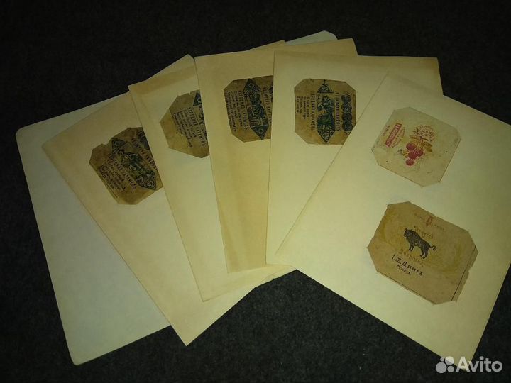 Коллекция дореволюционных фантиков от конфет