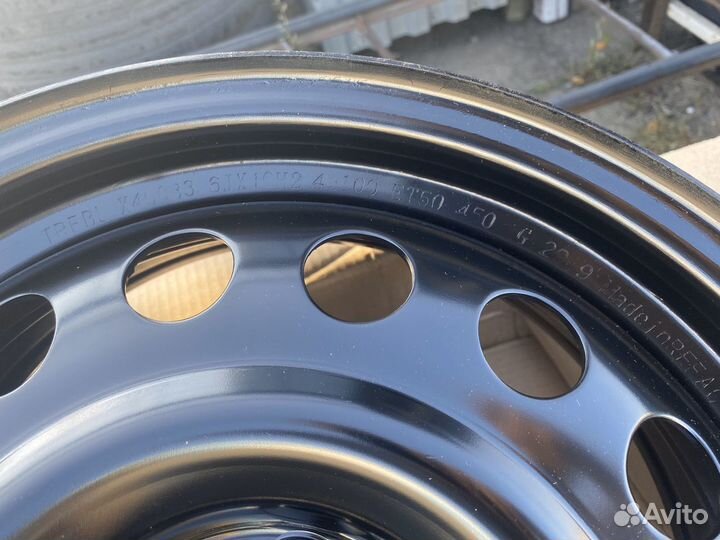 R16 4/100 ET50 штампованные диски новые