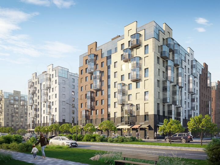 2-к. квартира, 48,3 м², 6/9 эт.
