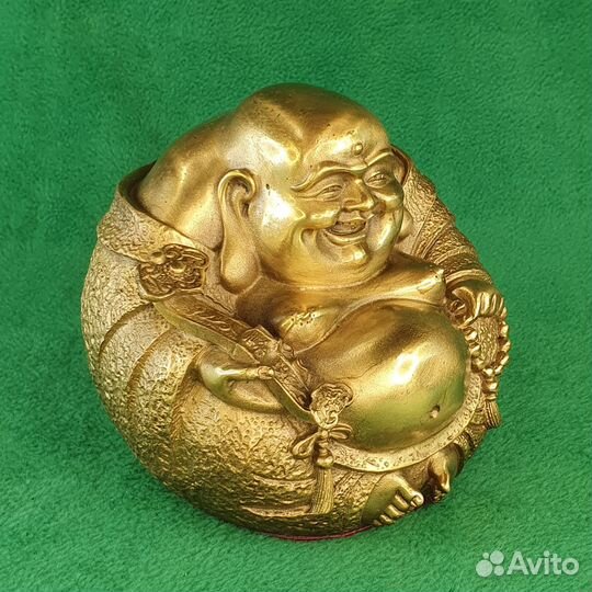 Бронзовая статуэтка. Хотэй (большой). Фен-шуй