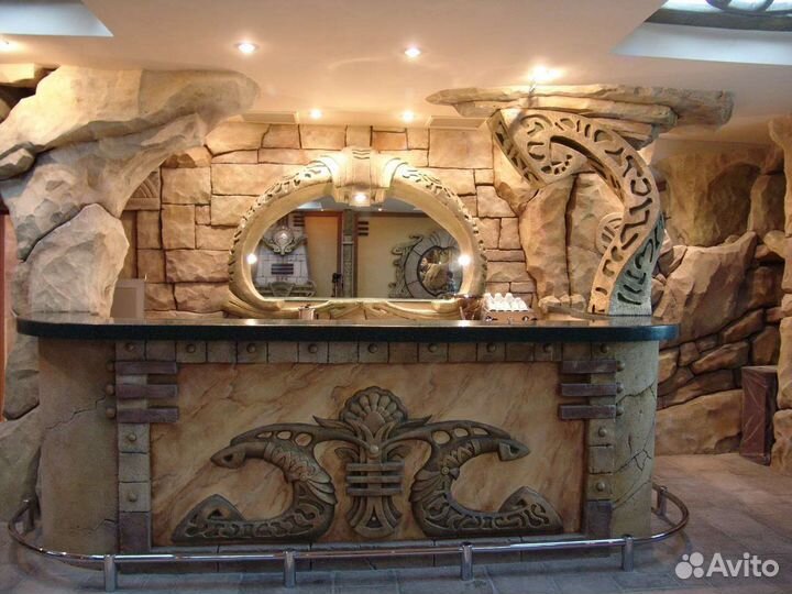 Барная стойка, ресепшен из артбетона