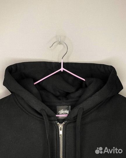 Зип худи Stussy World Tour Zip Black Оригинал