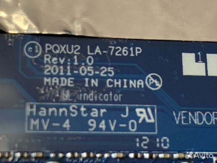 Новая материнская плата для планшета la-7261p