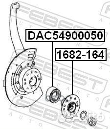 Подшипник ступицы передний mercedes W164 2004-2