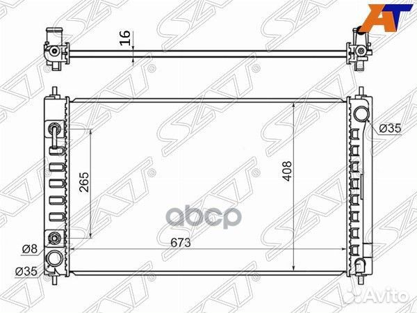 Радиатор Nissan Teana 08-20 NS0004-J32 Sat