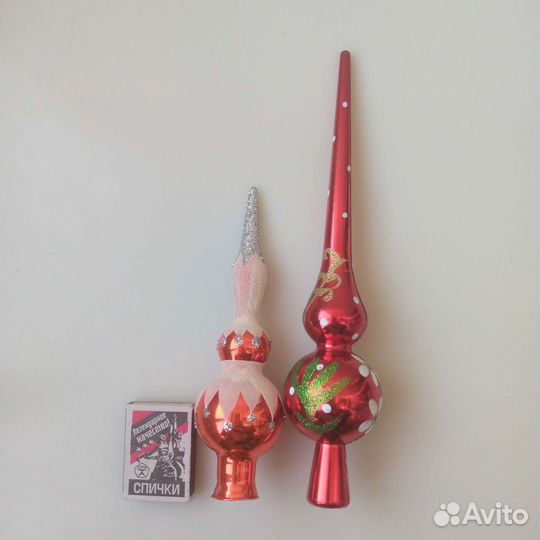 Мини-игрушки ёлочные СССР, навершие/верхушка/шпиль
