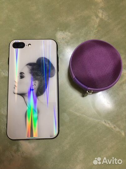 iPhone 7 plus + наушники + 3шт.чехла и з/у