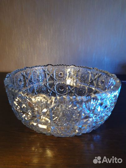 Хрустальная ваза-салатник СССР