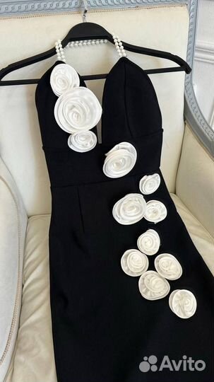 Роскошное черное вечернее платье Magda Butrym