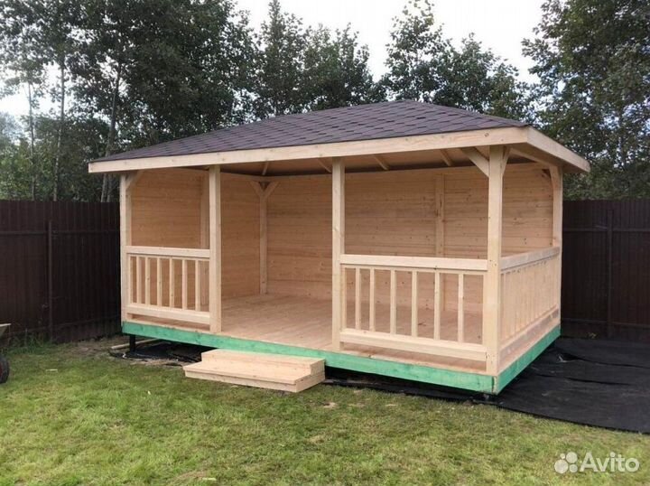 Деревянные беседки для дачи