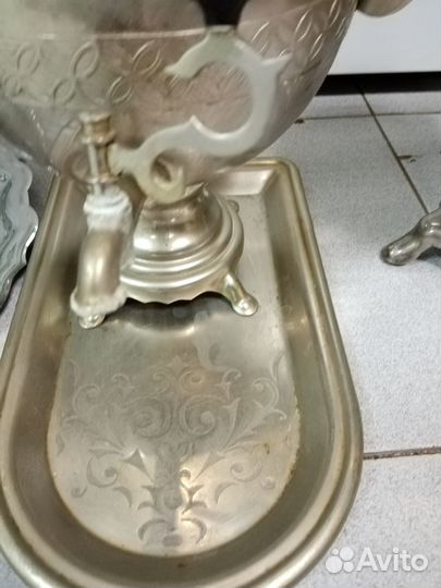 Самовар с подносом