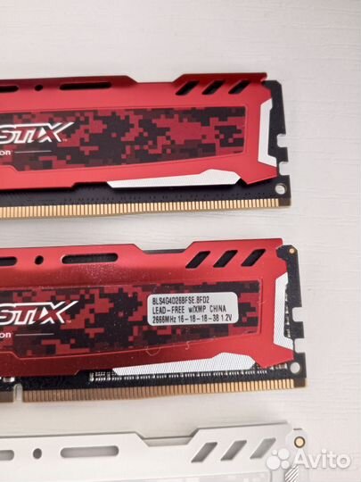 Оперативная память Crucial ballistix ddr4 16gb