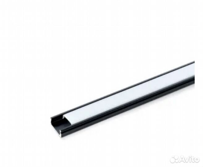 Чёрный профиль для светодиодной ленты