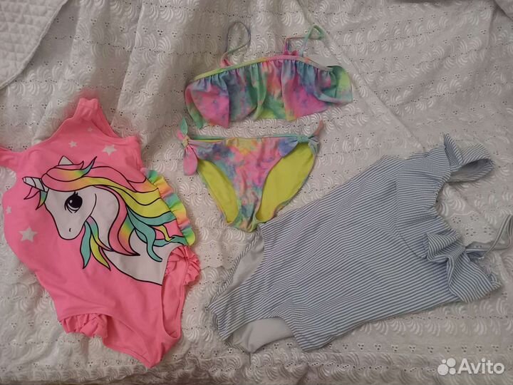 Купальники для девочки hm 134,146,152