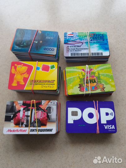 Пластиковые карточки в коллекцию