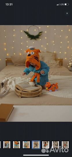 Халат махровый Три кота р-р 104-110