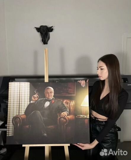 Портрет на холсте