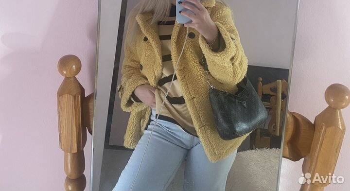 Пальто шубка тедди