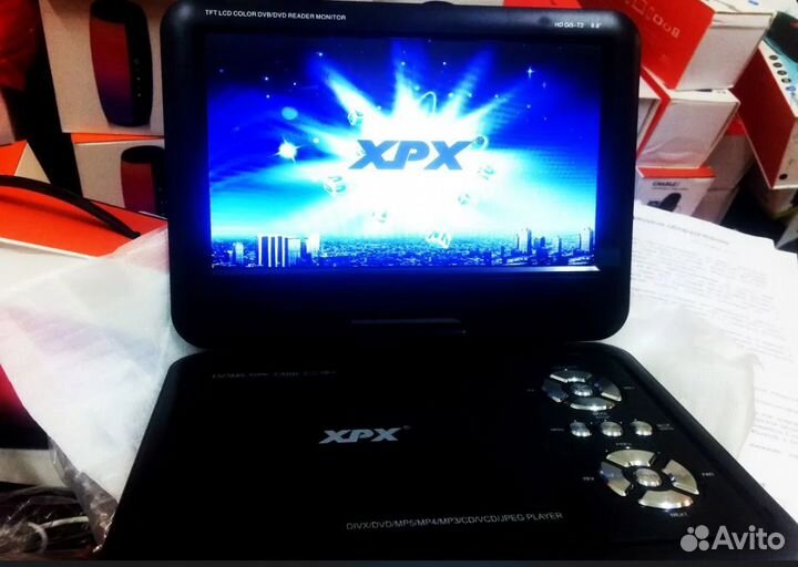 DVD Плеер + TV-Тюнер + Игры + Радио FM + Экран 360