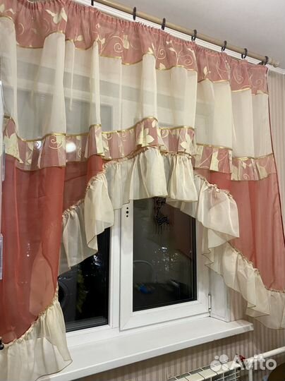 Шторки кухонные новые (не б/у)