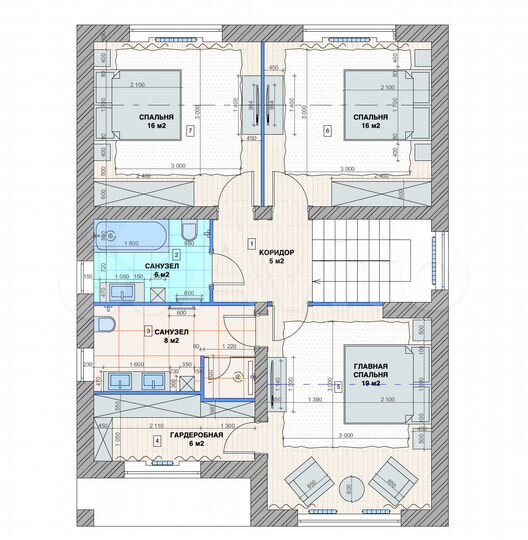 Коттедж 182 м² на участке 10,3 сот.