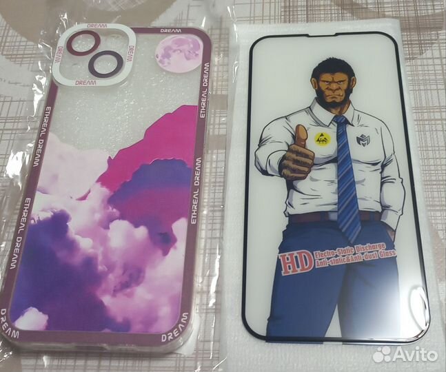 Чехол и стекло на iPhone 13