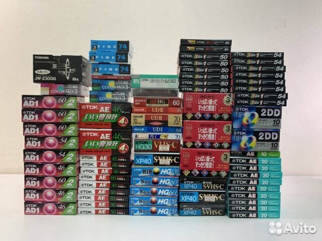 Кассеты vhs новые