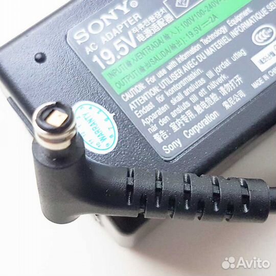 Блок пит. Sony 19.5V 2A NEW TIP. Отп. в регионы