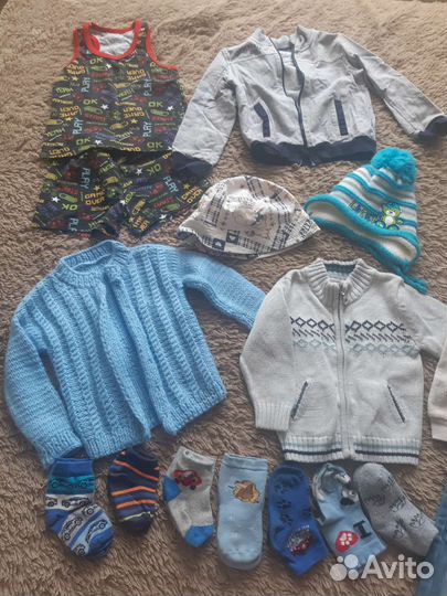 Пакет одежды для мальчика от 80 см до 86