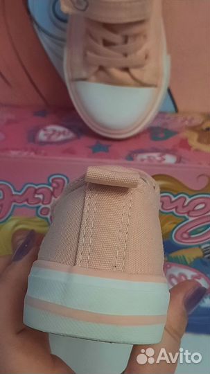 Кеды кроссовки детские на девочку 25 размер