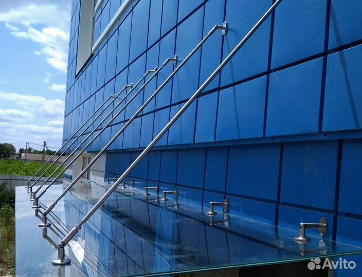 Козырек из стекла