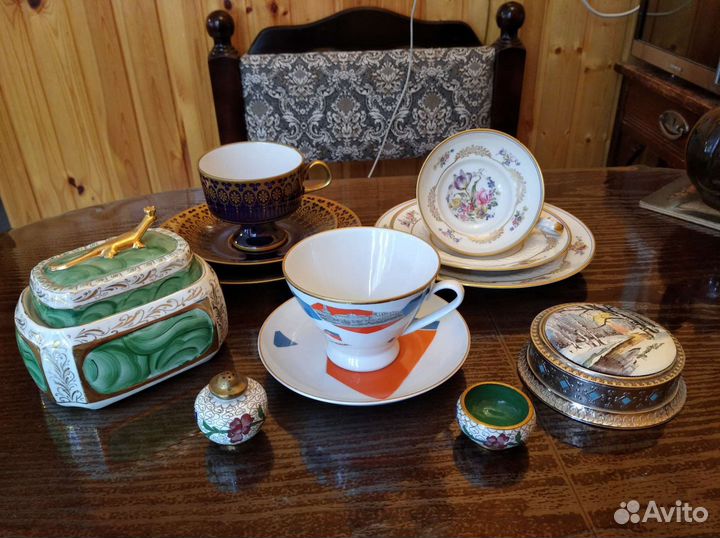 Фарфор лфз Германия Шкатулки Клуазоне