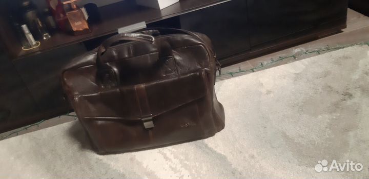 Мужской кожаный портфель италия