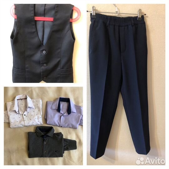 Рубшка серая, рост 128-134см