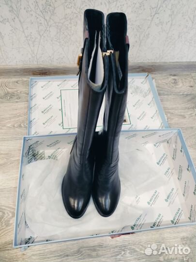 Сапоги женские демисезон 40 натуральные