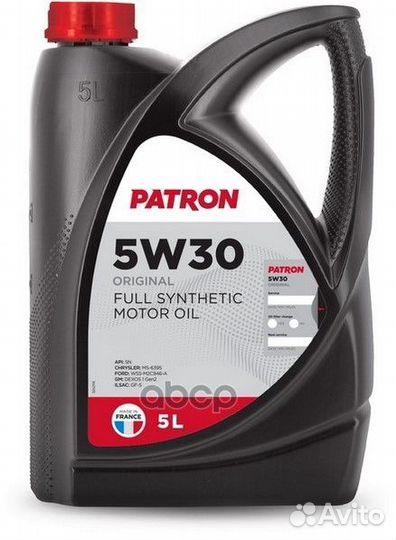 Patron original 5W30 Масло моторное синт. 5L PA