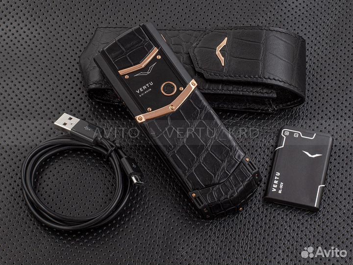 Vertu Signature S Design Red Gold Brown Leather, 4 ГБ