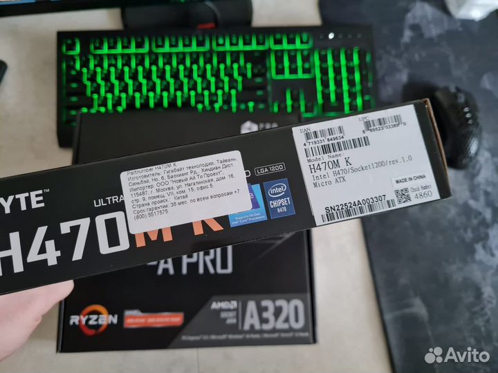 Новая материнская плата 1200 H470M Чек гарантия