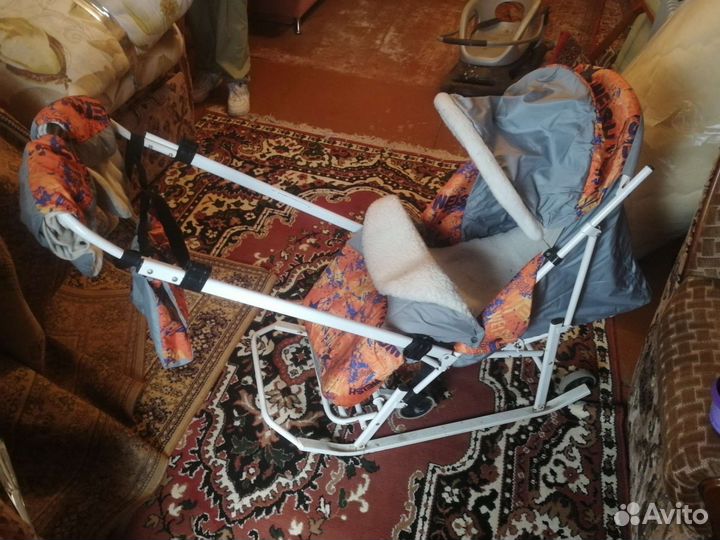 Детские санки коляска