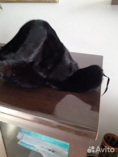 Норковая шапка мужская ушанка