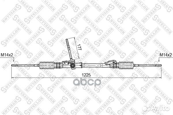 00-35015-SX рейка рулевая мех-ская 51802 Ford