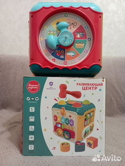 Развивающий кубик сортер