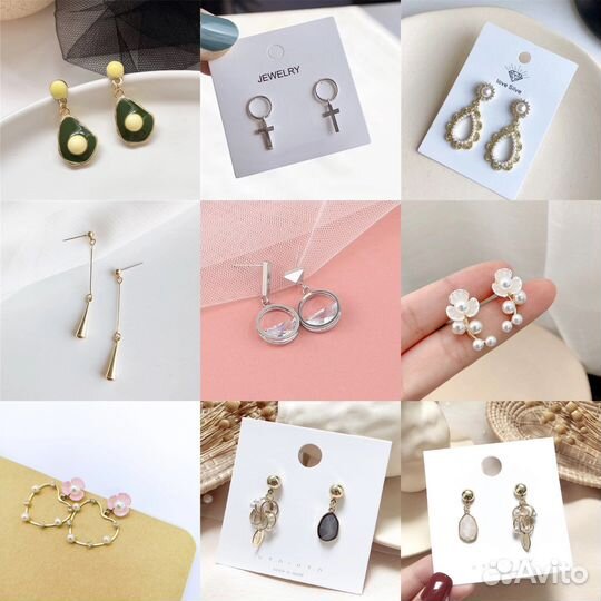 Серьги бижутерия