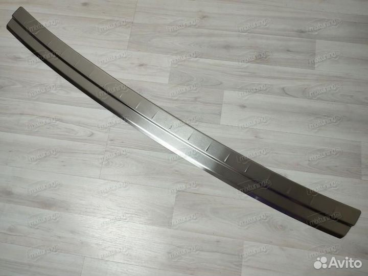 Накладка на задний бампер Audi Q7 2015-нв (нерж.)