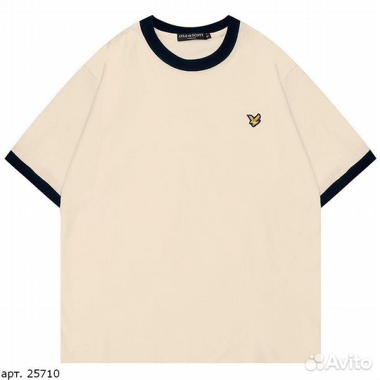 Футболка lyle scott бежевая