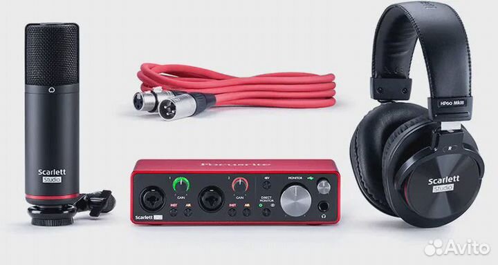 Focusrite Scarlett 2i2 Studio 3rd gen комплект