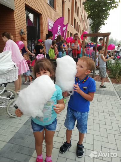 Сладкая сахарная вата, попкорн,карамельные яблоки